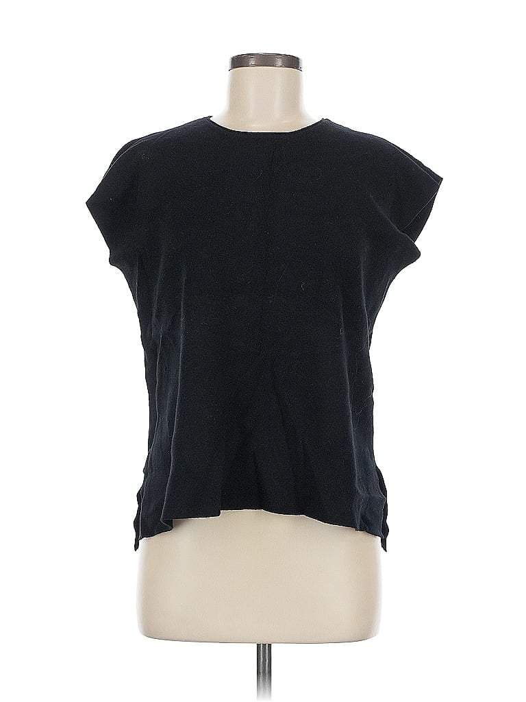 Click to view more detailed imagery on our partner's website Pre-owned Unbranded Short Sleeve Top Black Crew Neck Tops