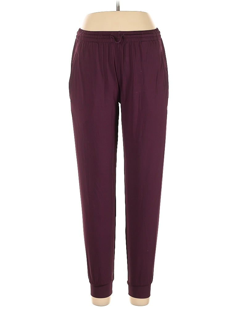 Pre-owned Unbranded Casual Pants In Burgundy