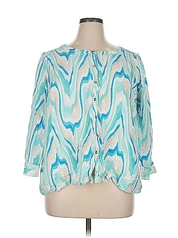 JM Collection 3/4 Sleeve Blouse (view 1)