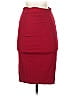 Bebe Solid Burgundy Formal Skirt Size 0 - photo 1