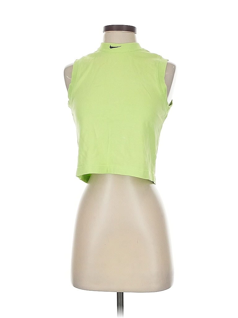 Pre-owned Nike Sleeveless T-shirt In Green