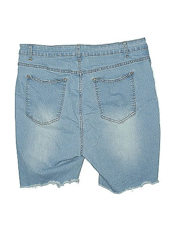 Shein Curve Denim Shorts (view 2)