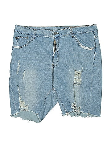 Shein Curve Denim Shorts (view 1)
