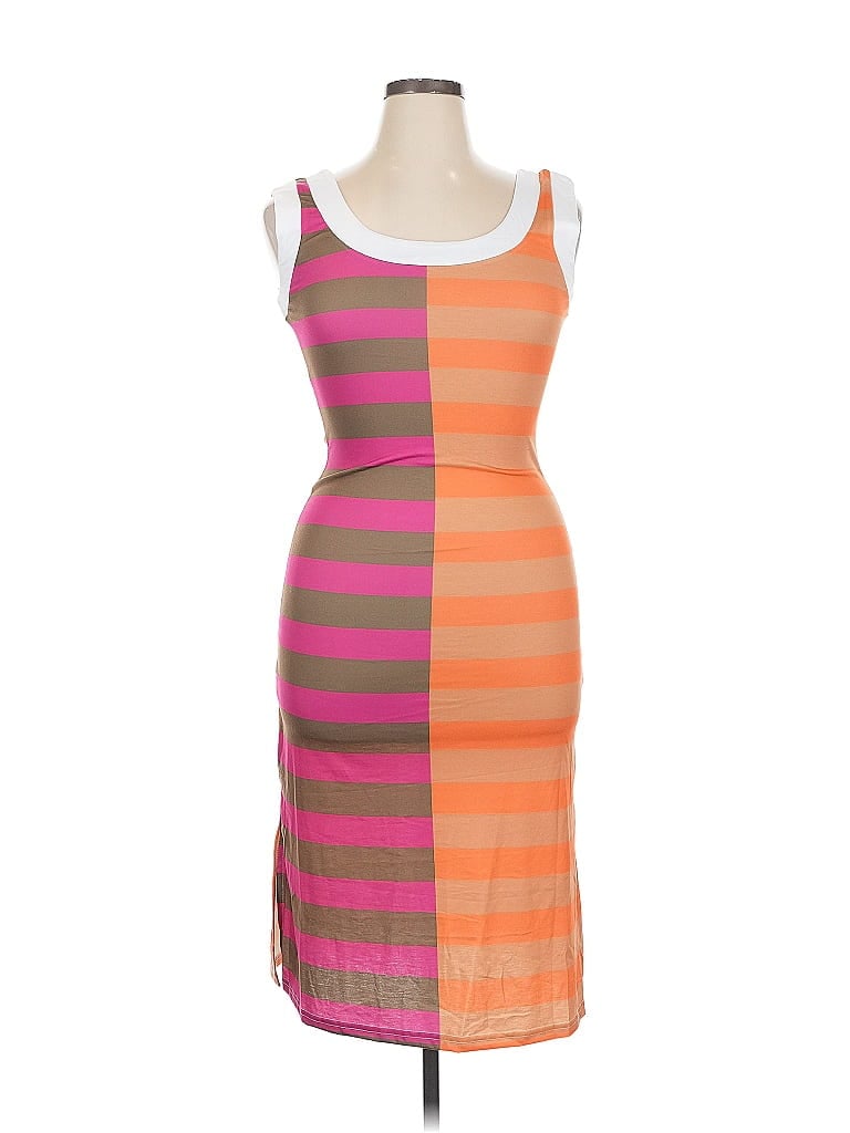Pre-owned Unbranded Cocktail Dress In Orange