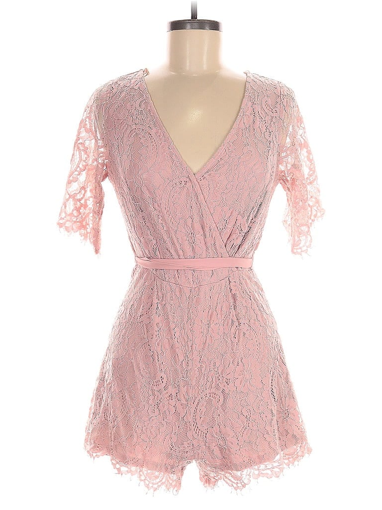 Pre-owned Row A Romper In Pink