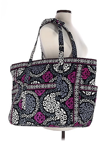 Vera Bradley Peach Blossom Bouquet Large Multi-Strap Tote (view 2)