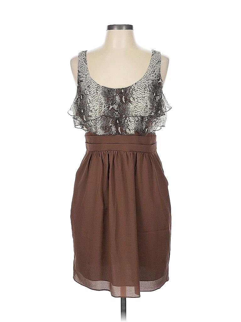 Pre-owned Single Cocktail Dress In Brown