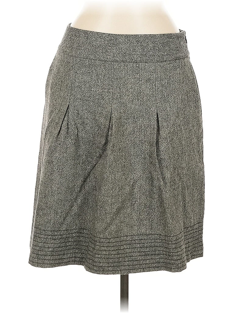 Pre-owned Ann Taylor Factory Casual Skirt In Gray