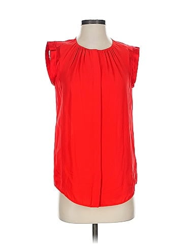 Halston Heritage Short Sleeve Silk Top (view 1)