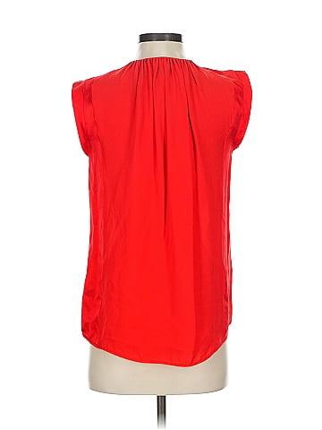 Halston Heritage Short Sleeve Silk Top (view 2)
