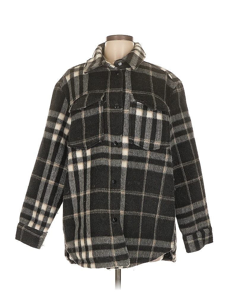 Pre-owned H&m Coat In Gray