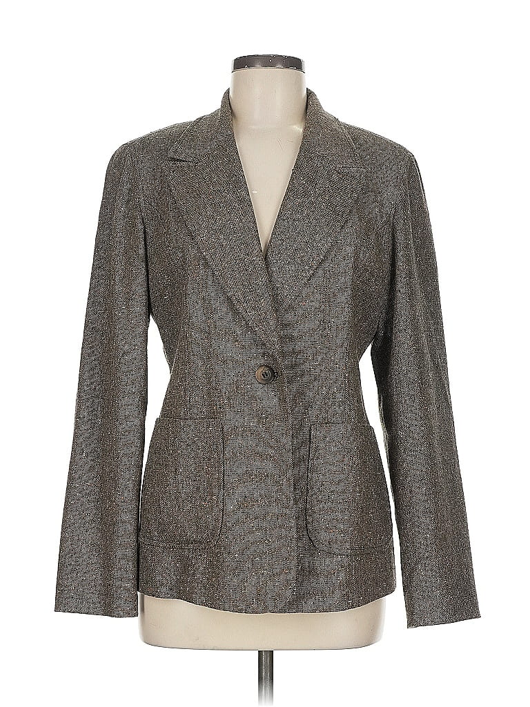 Pre-owned Express Blazer Jacket In Gray