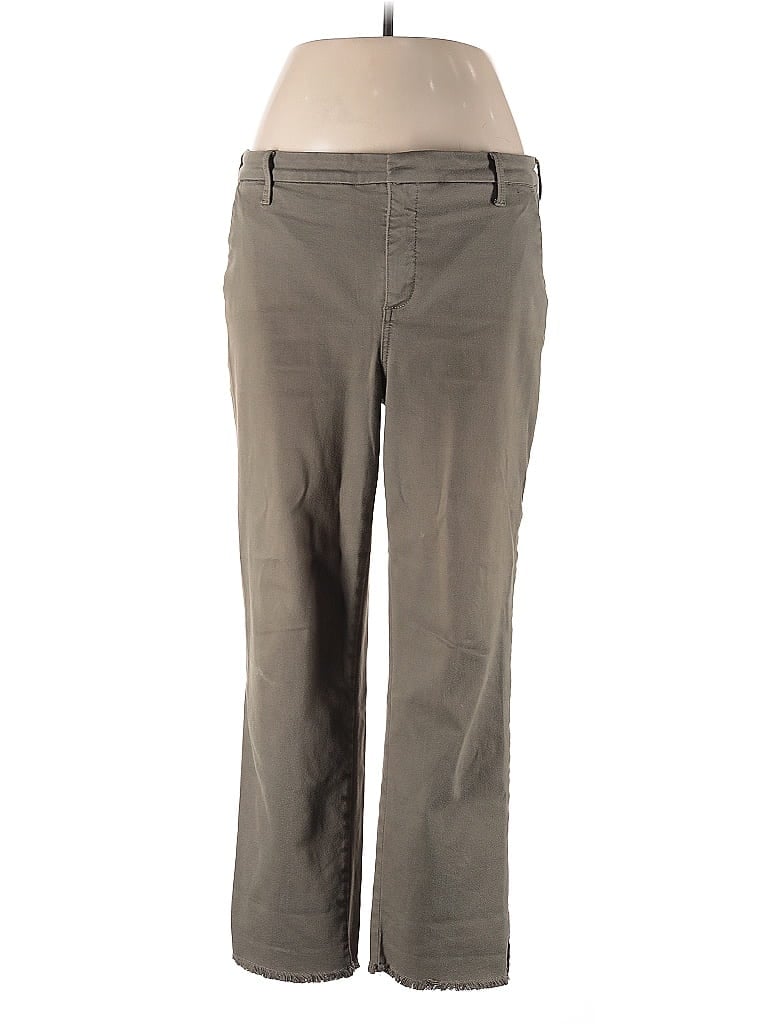 Pre-owned Nydj Khaki Pant In Gray