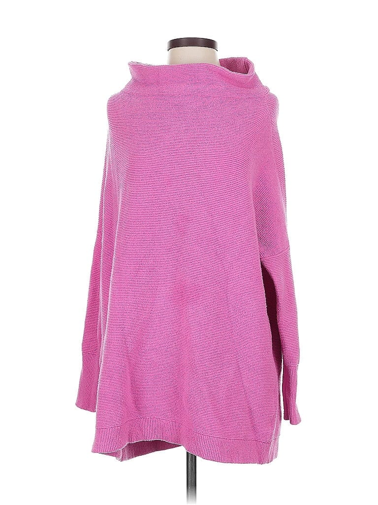 Pre-owned Free People Turtleneck Sweater In Pink