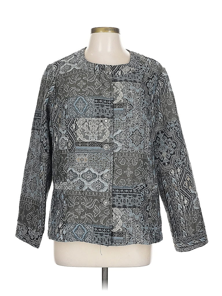 Pre-owned Assorted Brands Jacket In Gray