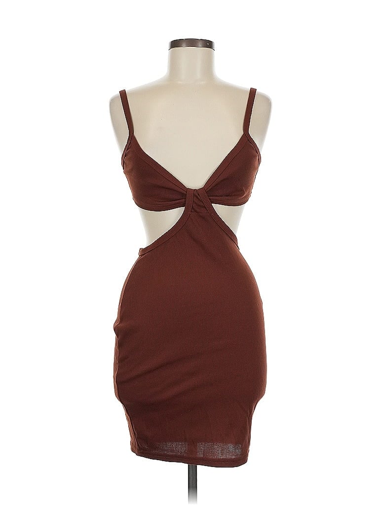 Pre-owned Unbranded Sleeveless T-shirt In Brown