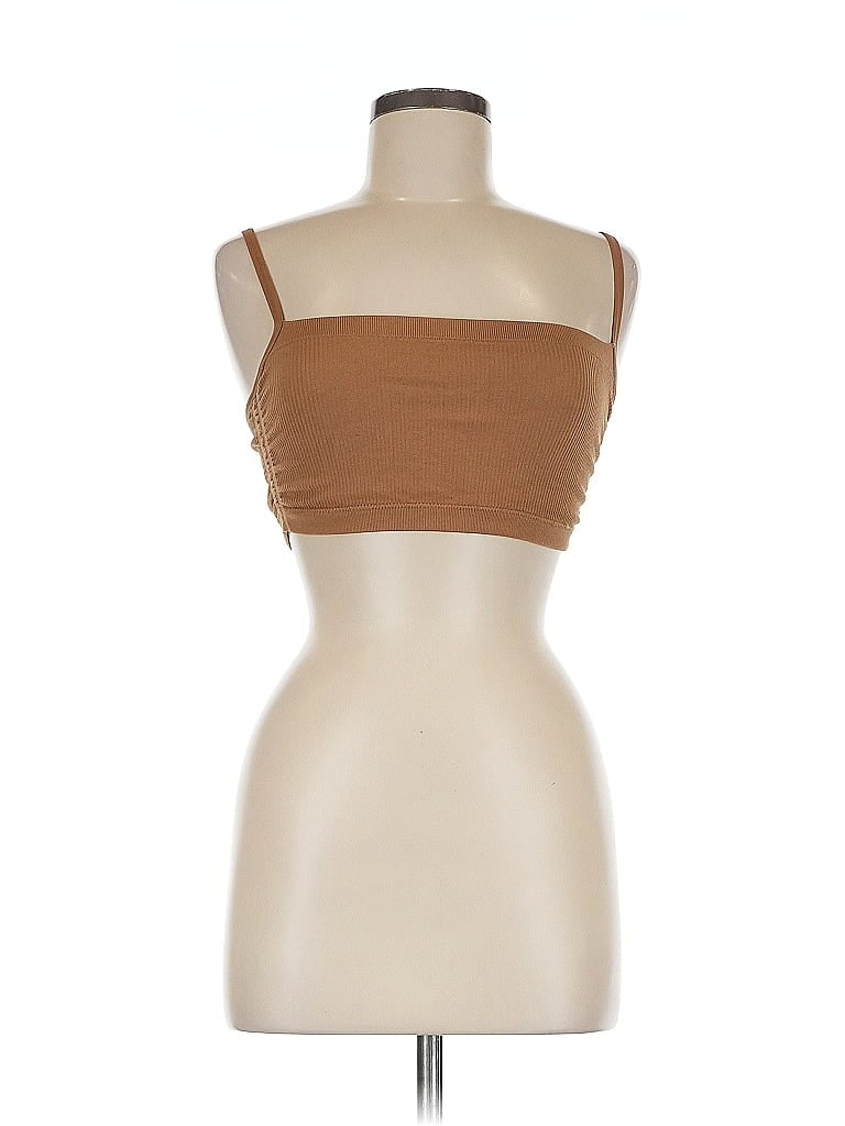 Pre-owned Offline By Aerie Tube Top Brown Strapless Neckline Tops