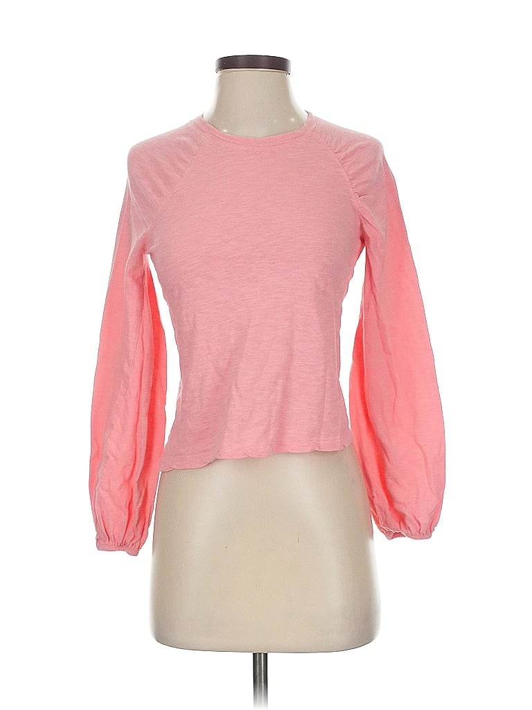 Pre-owned Ella Moss 3/4 Sleeve T-shirt In Pink