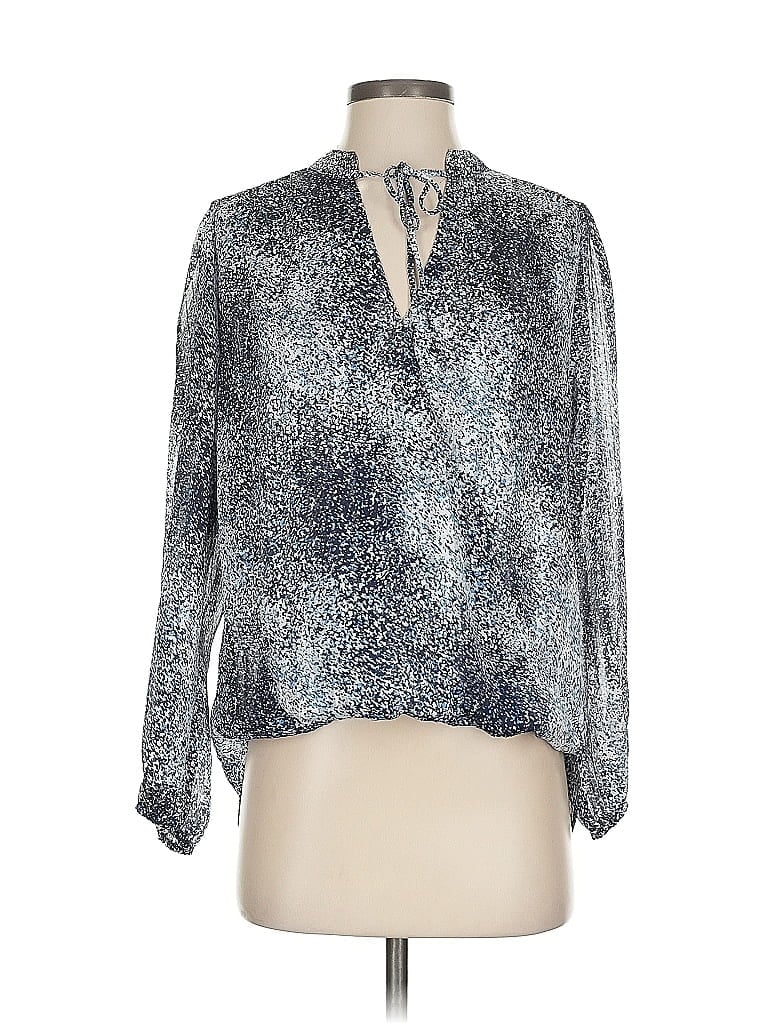 Click to view more detailed imagery on our partner's website Pre-owned Veronica M Long Sleeve Blouse In Silver