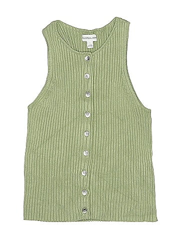 CALVIN KLEIN JEANS Sleeveless Button-Down Shirt (view 1)