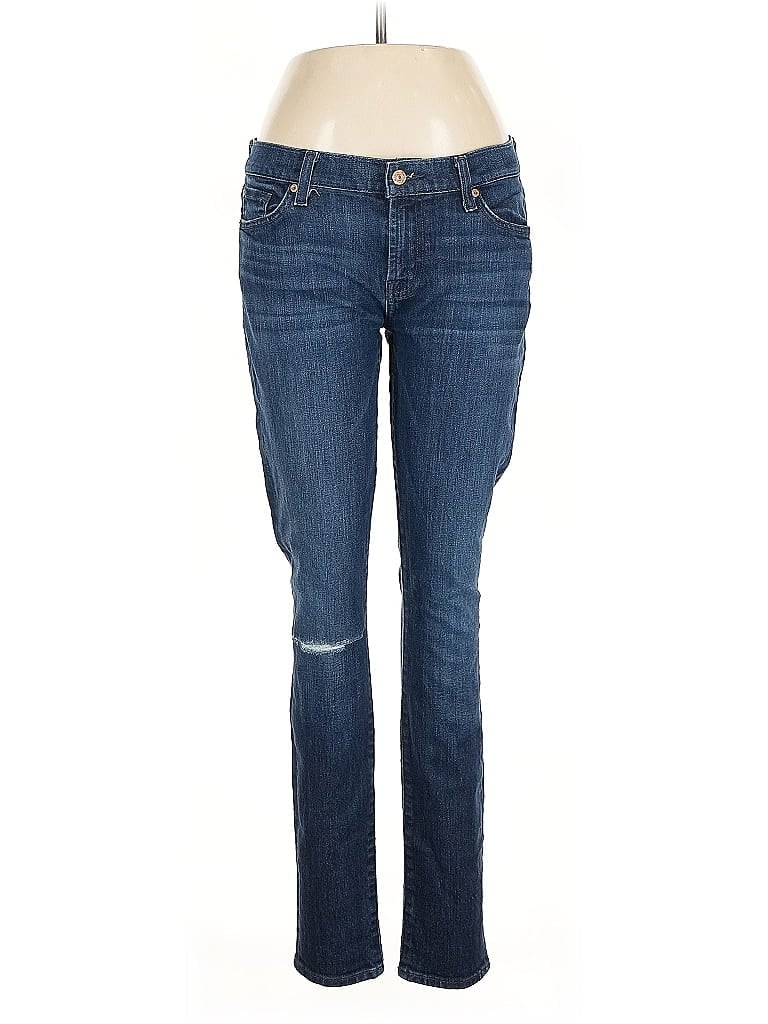 Pre-owned 7 For All Mankind Jeans In Blue