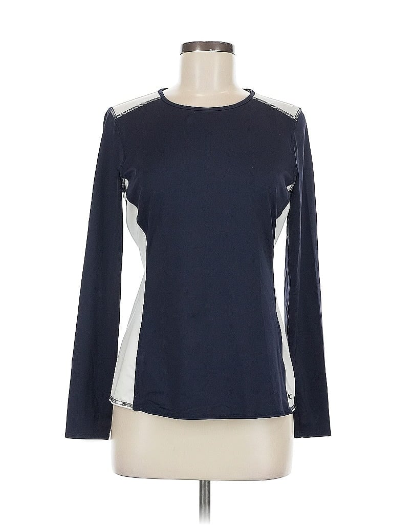 Pre-owned Eddie Bauer Long Sleeve T-shirt In Blue