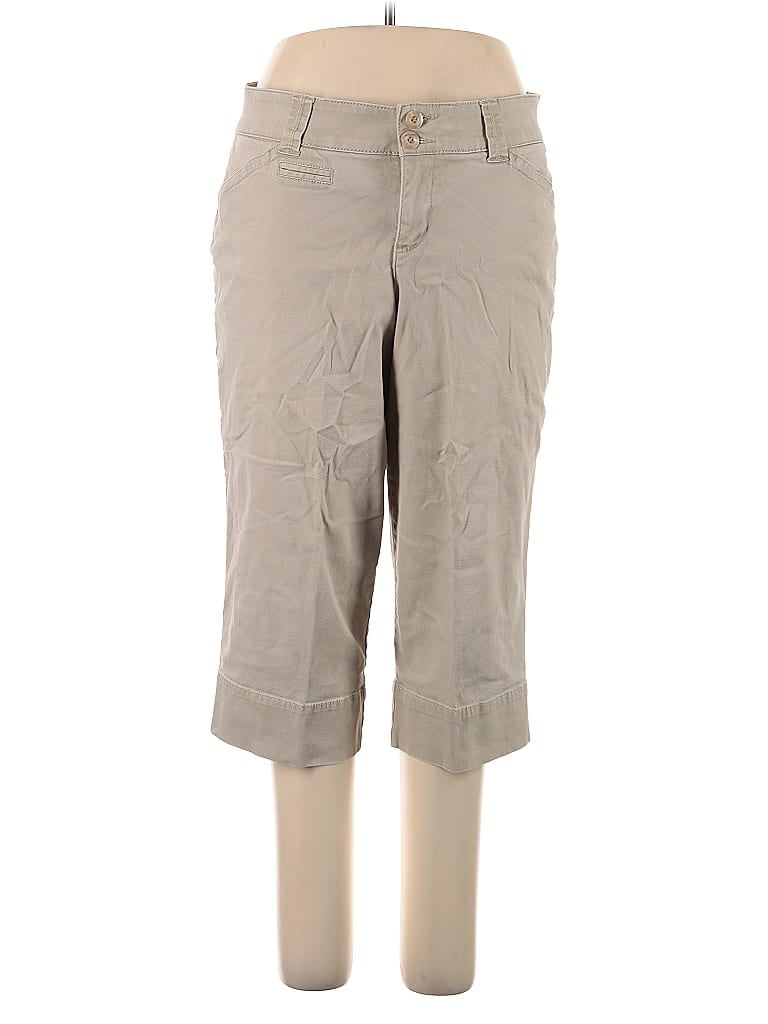 Pre-owned Lane Bryant Khaki Pant In Brown