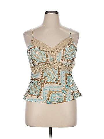 Daisy Fuentes Sleeveless Silk Top (view 1)