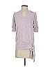 Catherine Malandrino Purple 3/4 Sleeve T-Shirt Size XS - photo 1