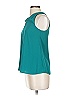 Aqua 100% Polyester Teal Green Sleeveless Blouse Size XS - photo 5