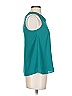 Aqua 100% Polyester Teal Green Sleeveless Blouse Size XS - photo 4