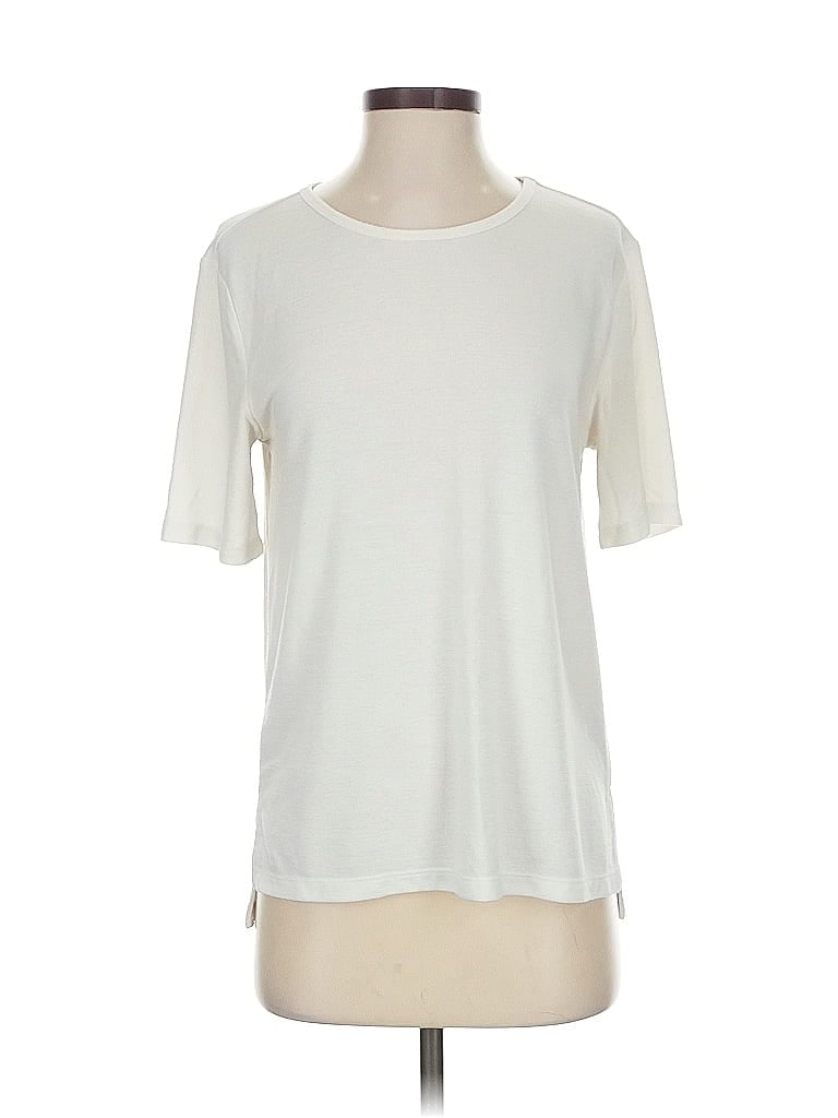 Pre-owned Banana Republic Factory Store Short Sleeve T-shirt In White