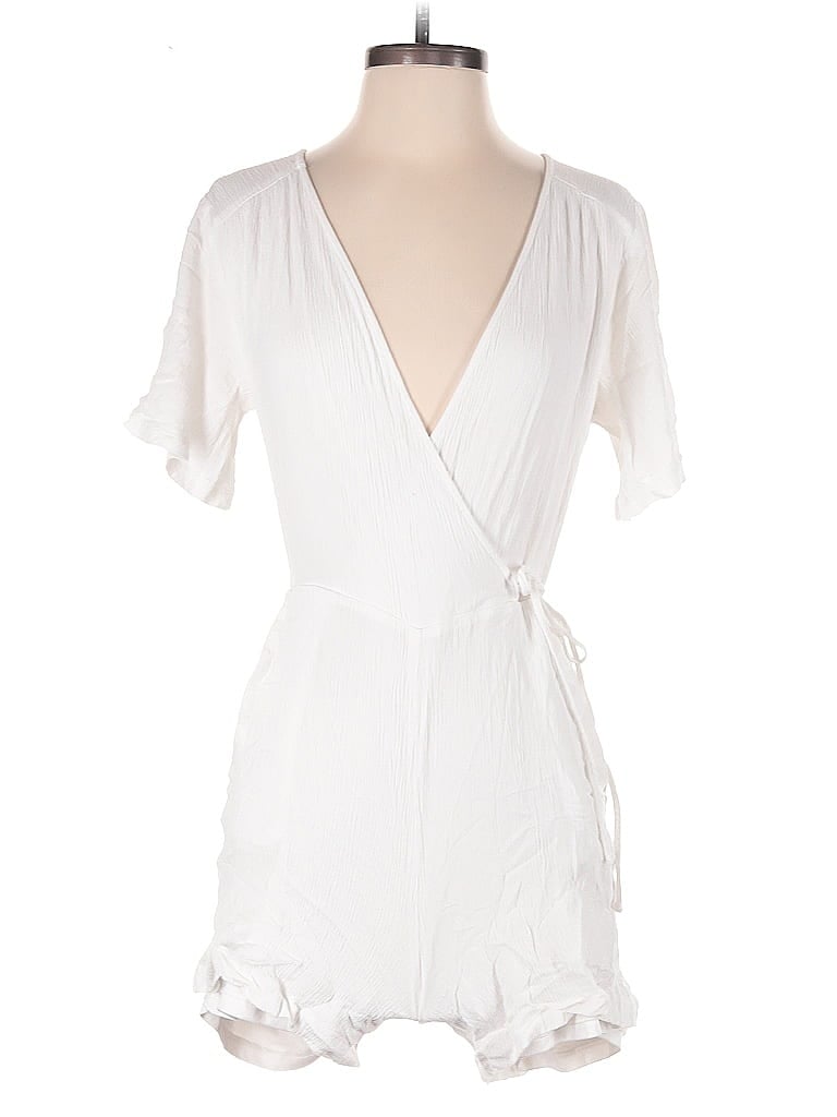 Pre-owned New York And Company Romper In White