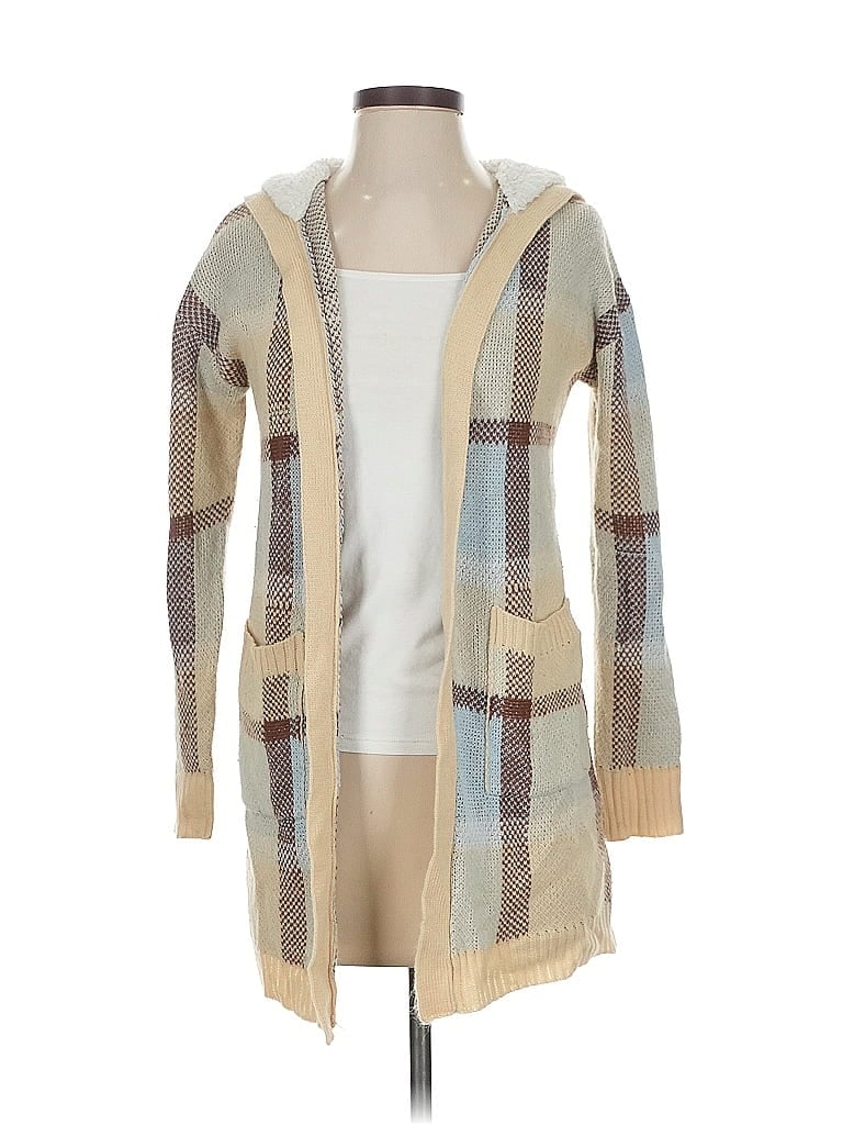 Pre-owned No Boundaries Cardigan Sweater In Brown