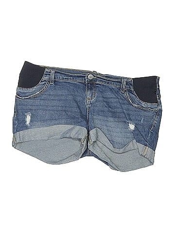 Indigo Blue Denim Shorts (view 1)