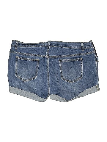Indigo Blue Denim Shorts (view 2)