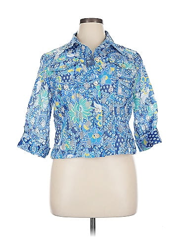 Ruby Rd. 3/4 Sleeve Button-Down Shirt (view 1)