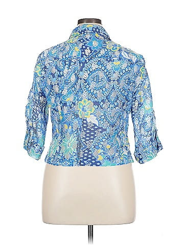 Ruby Rd. 3/4 Sleeve Button-Down Shirt (view 2)