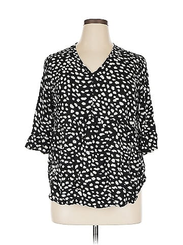 Agnes Orinda 3/4 Sleeve Blouse (view 1)