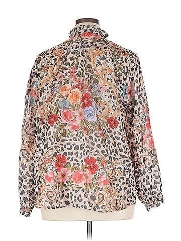 Johnny Was Long Sleeve Silk Top (view 2)