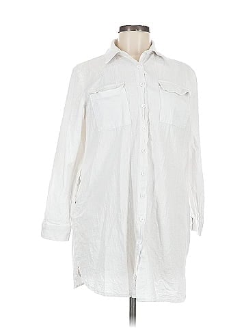 HOTOUCH 3/4 Sleeve Button-Down Shirt (view 1)