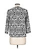 H&M 100% Polyester Silver Gray 3/4 Sleeve Blouse Size 10 - photo 2