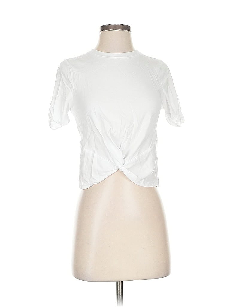 Pre-owned Fabletics Short Sleeve T-shirt In White