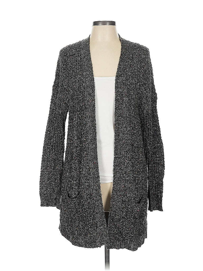 Pre-owned Express Outlet Cardigan Sweater In Gray