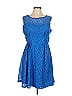 DressBarn 100% Polyester Blue Cocktail Dress Size 12 - photo 1