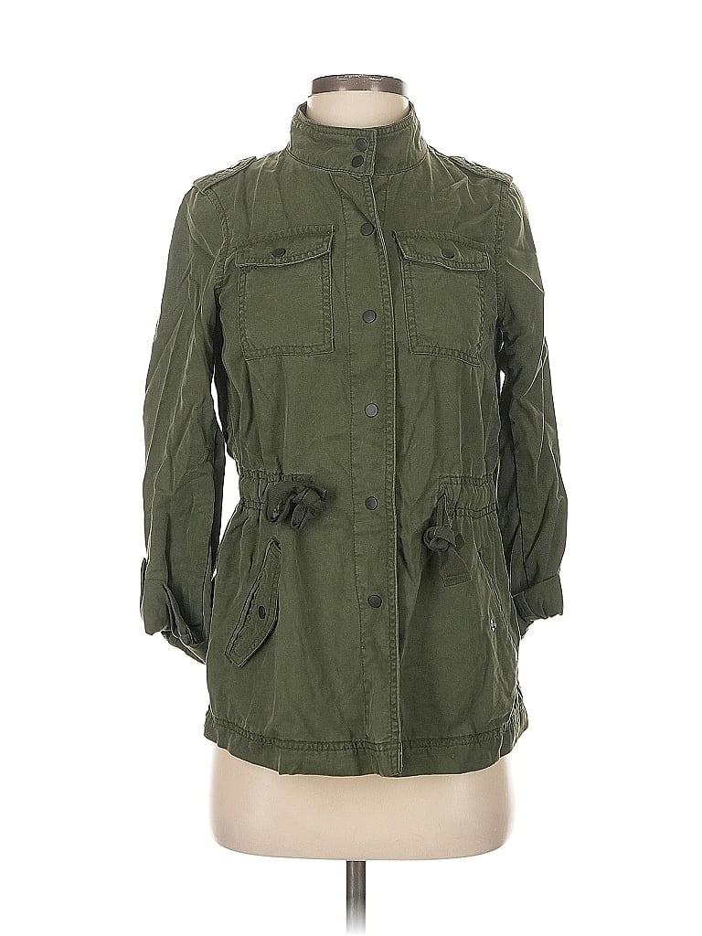 Pre-owned Ann Taylor Loft Jacket In Green
