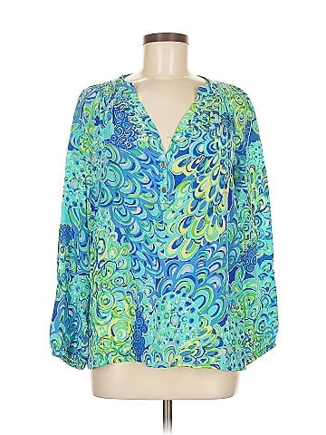 Lilly Pulitzer Long Sleeve Silk Top (view 1)
