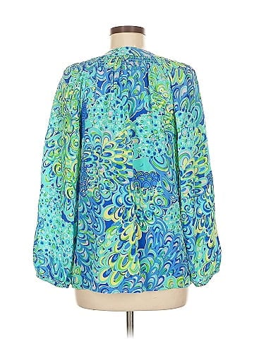 Lilly Pulitzer Long Sleeve Silk Top (view 2)