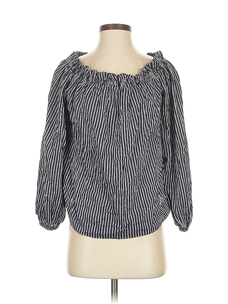 Pre-owned A New Day 3/4 Sleeve Blouse In Black