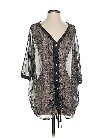Elizabeth and James 3/4 Sleeve Silk Top (view 1)